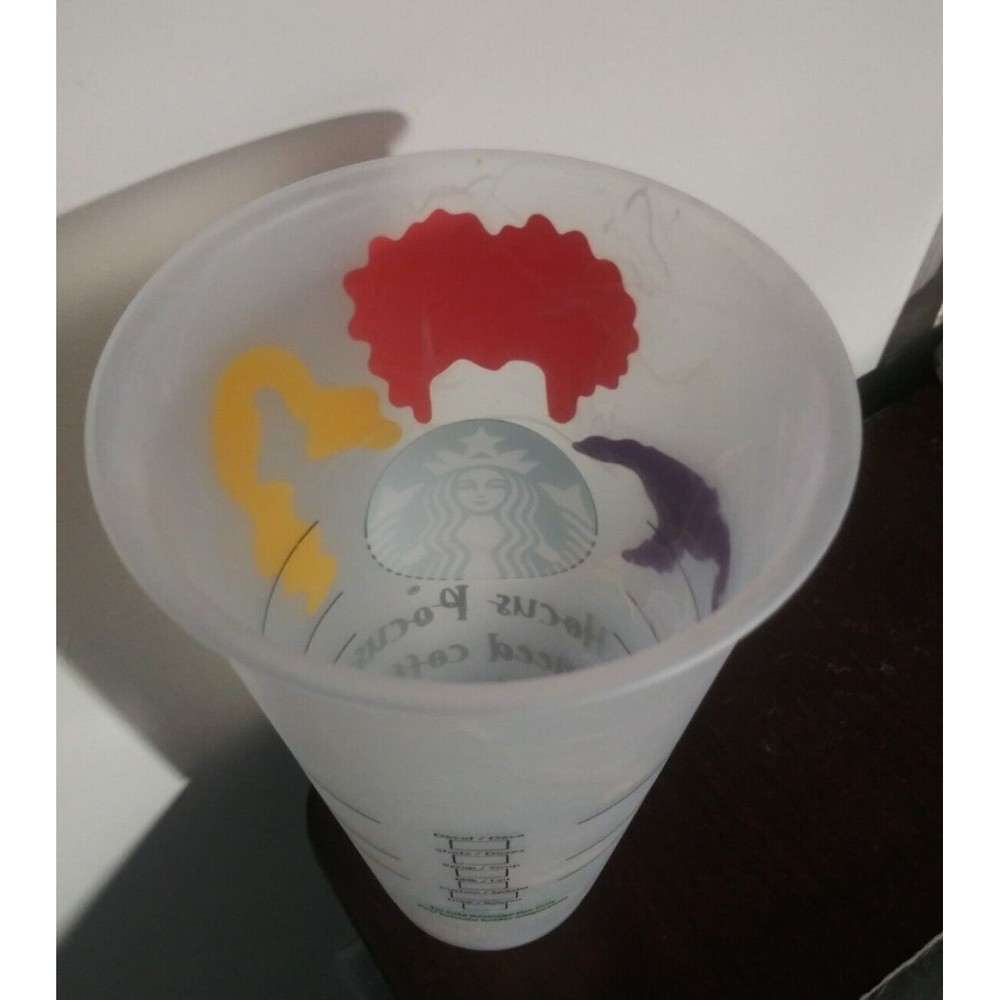 STARBUCKS Halloween 2020 Hocus Pocus I NEED COFFEE TO FOCUS Reusable Cup 24 oz - Picture 4 of 11